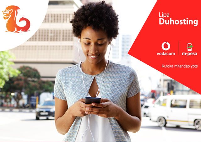 Pay .tz domain and Web Hosting using Vodacom M-Pesa Lipa Number